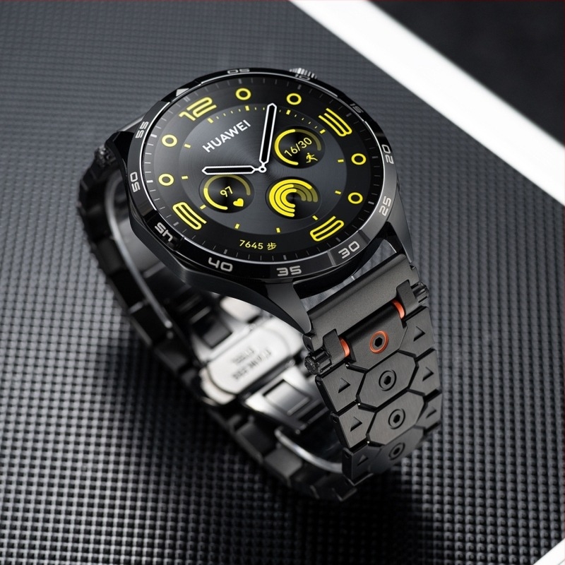 Pengyi curea metalică pentru ceas, oțel inoxidabil, cataramă pliabilă, compatibilă cu ceasuri Samsung, Apple și Huawei