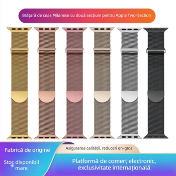 Brățară Milanese din metal pentru Apple Watch, încuietoare magnetică, interfață de 20 mm, 25 g, stil modern