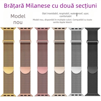 Brățară Milanese din metal pentru Apple Watch, încuietoare magnetică, interfață de 20 mm, 25 g, stil modern