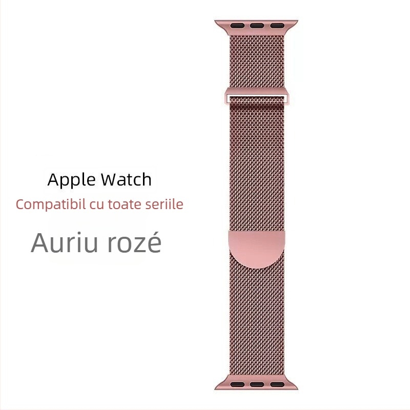 Brățară Milanese din metal pentru Apple Watch, încuietoare magnetică, interfață de 20 mm, 25 g, stil modern