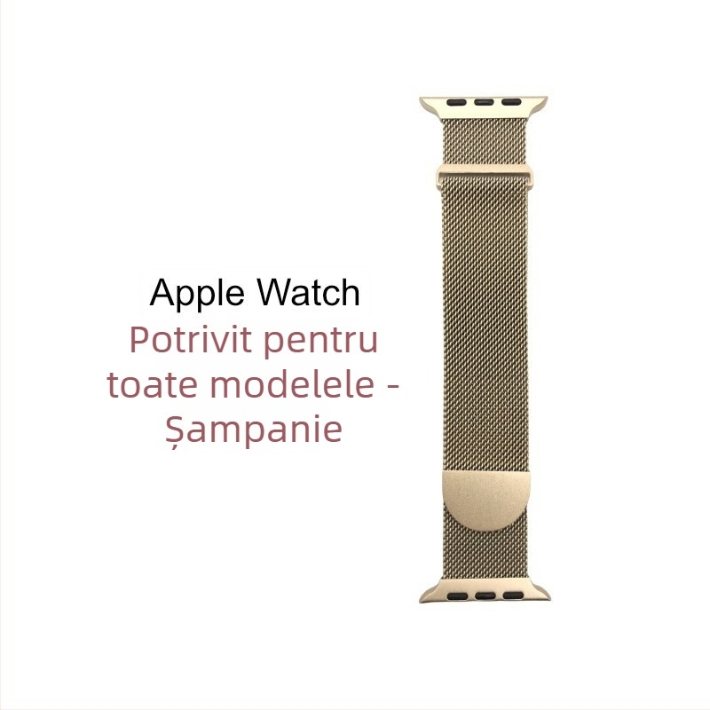 Brățară Milanese din metal pentru Apple Watch, încuietoare magnetică, interfață de 20 mm, 25 g, stil modern