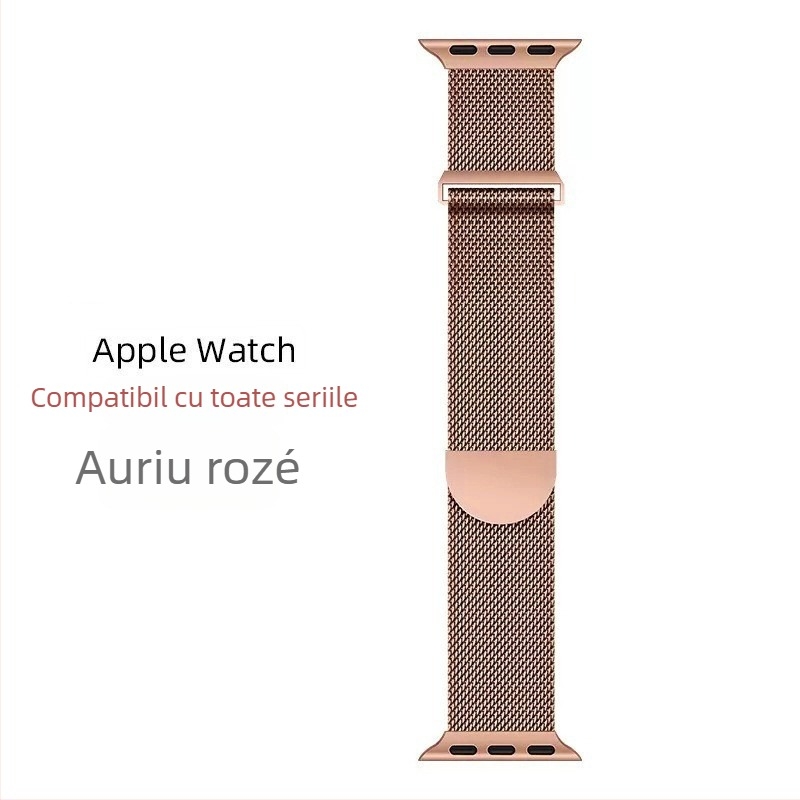 Brățară Milanese din metal pentru Apple Watch, încuietoare magnetică, interfață de 20 mm, 25 g, stil modern