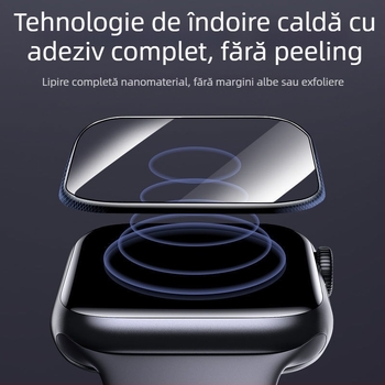 Protecție ecran din sticlă securizată pentru Apple Watch Seria 7–10