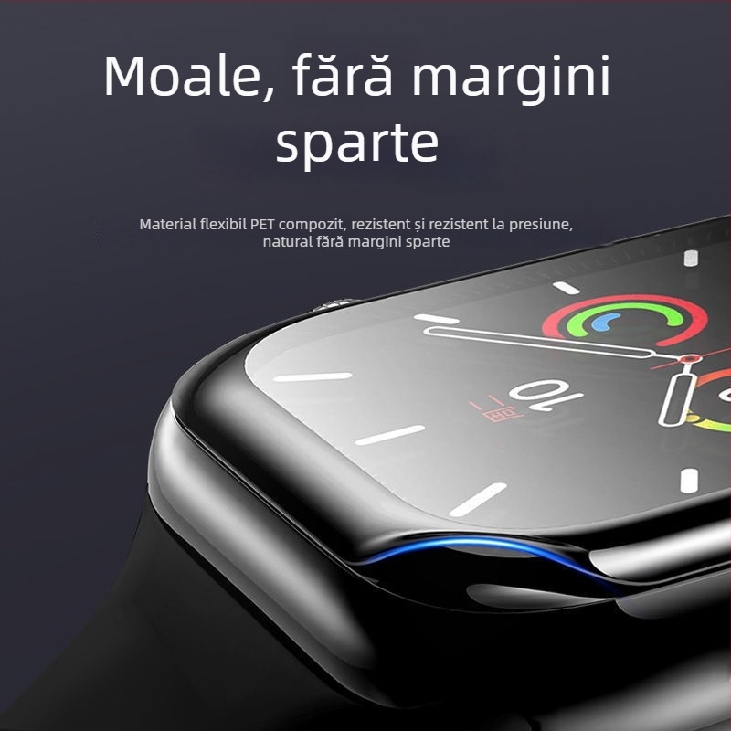 Protecție ecran din sticlă securizată pentru Apple Watch Seria 7–10