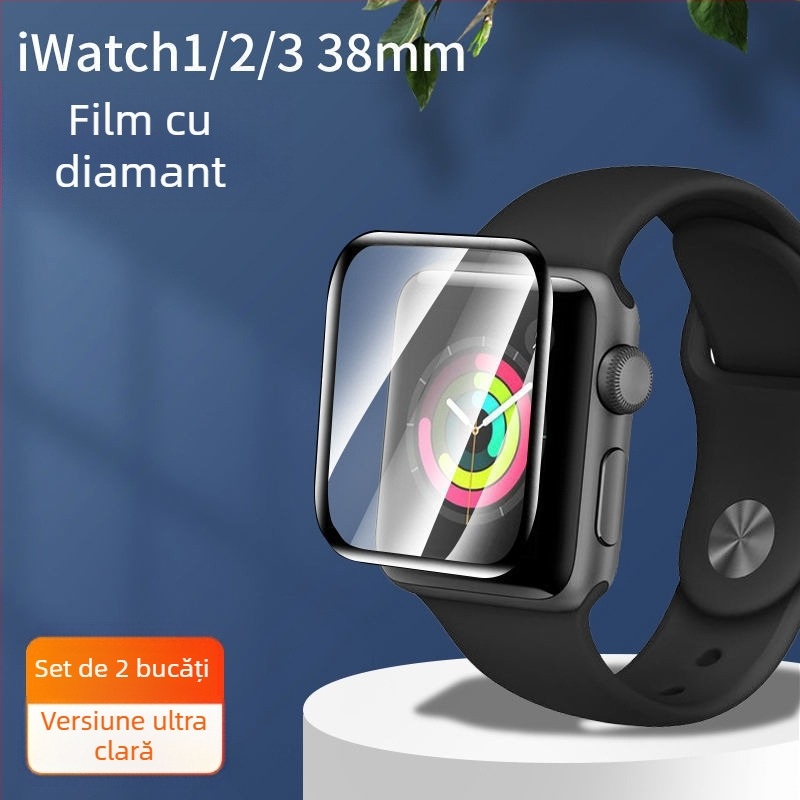Protecție ecran din sticlă securizată pentru Apple Watch Seria 7–10