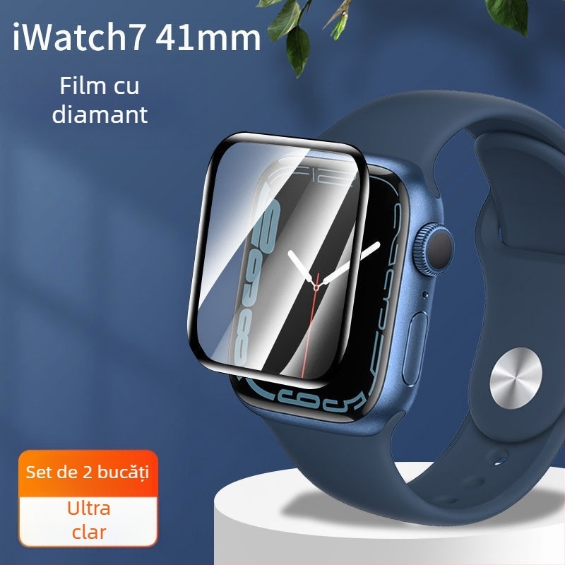 Protecție ecran din sticlă securizată pentru Apple Watch Seria 7–10
