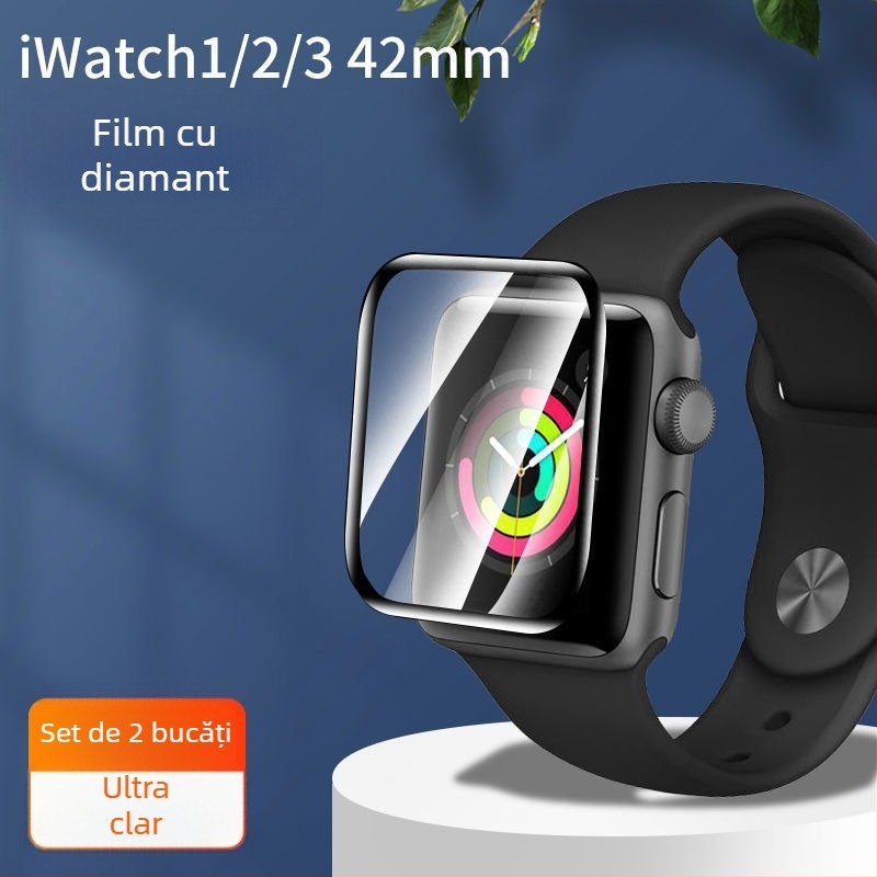 Protecție ecran din sticlă securizată pentru Apple Watch Seria 7–10