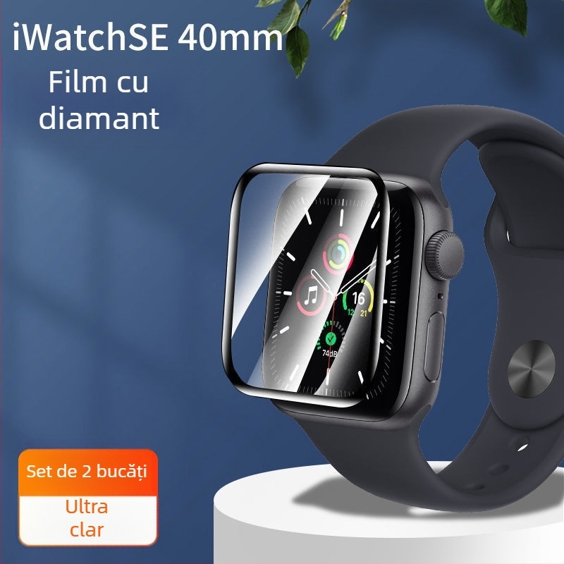 Protecție ecran din sticlă securizată pentru Apple Watch Seria 7–10
