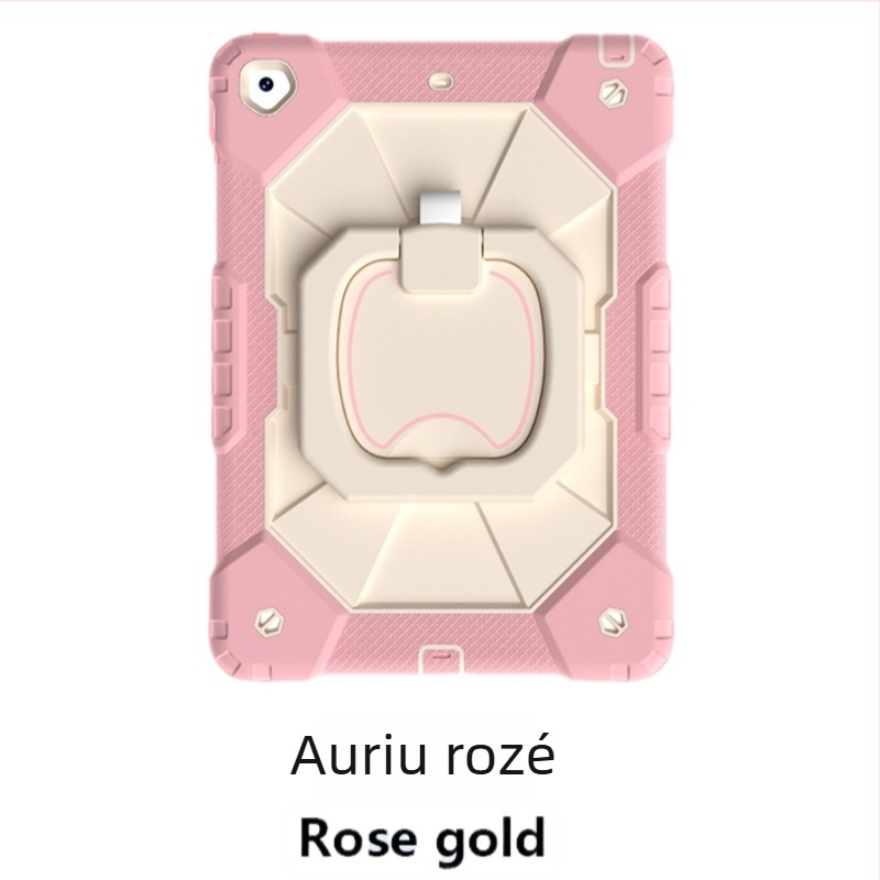 Carcasă de protecție pentru iPad, silicon + PC, antișoc, cu suport, antiuzură, pentru Apple iPad