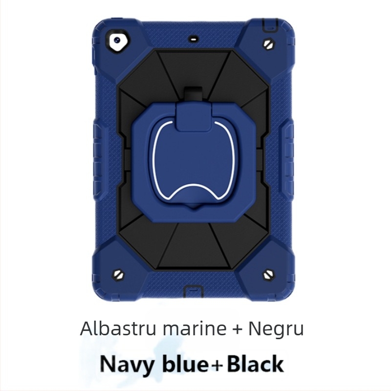 Carcasă de protecție pentru iPad, silicon + PC, antișoc, cu suport, antiuzură, pentru Apple iPad