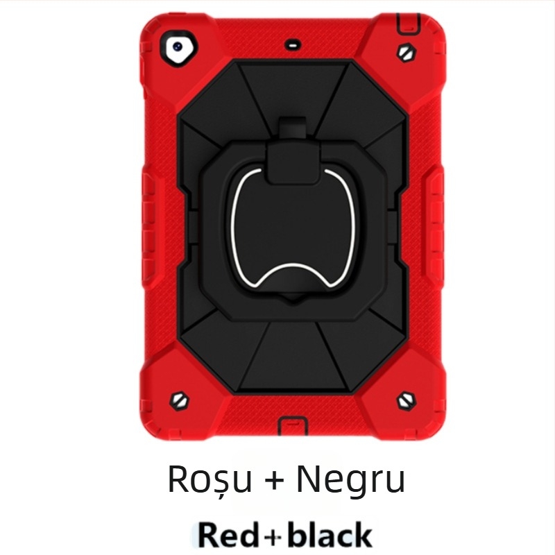 Carcasă de protecție pentru iPad, silicon + PC, antișoc, cu suport, antiuzură, pentru Apple iPad