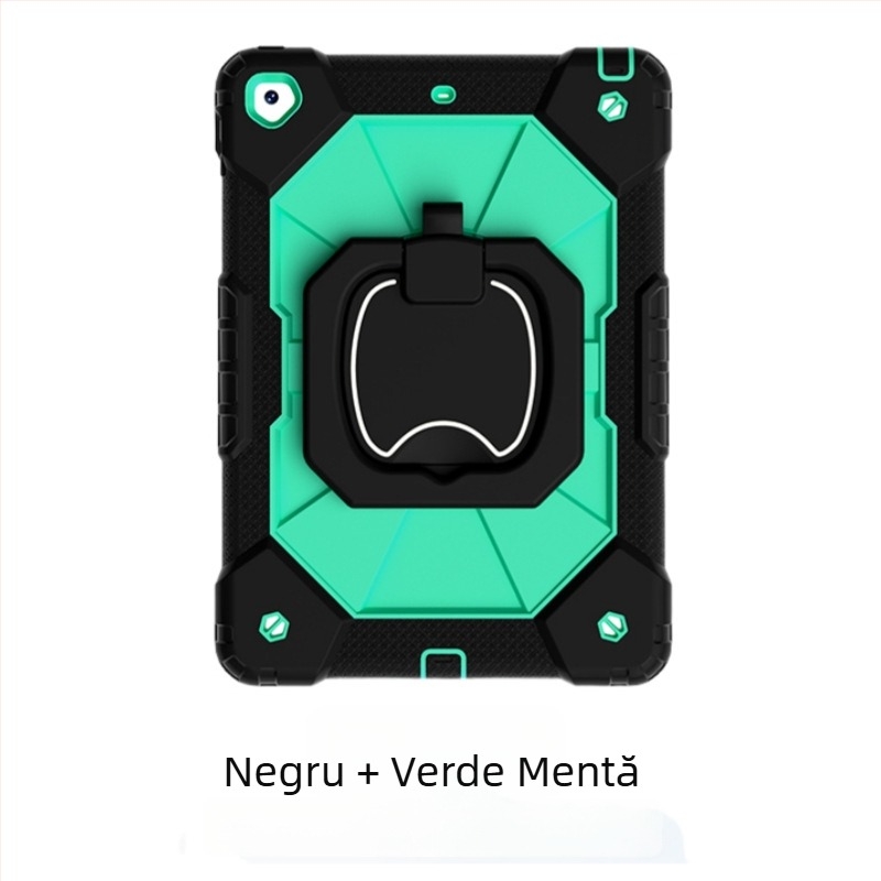 Carcasă de protecție pentru iPad, silicon + PC, antișoc, cu suport, antiuzură, pentru Apple iPad