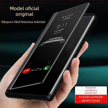 Carcasă de protecție Huawei Enjoy 70X – husă flip din piele, protecție totală, anti-cădere, carcasă moale, construcție din placaj