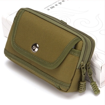 Geantă de talie pentru telefon pentru bărbați - Oxford, închidere magnetică, buzunar pentru certificat, formă verticală pătrată, stil street fashion