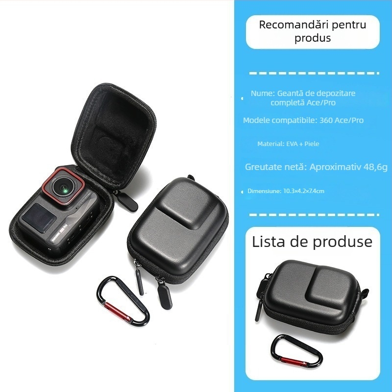 Accesorii pentru camera Insta360 Ace Pro 2 – curea pentru cap, curea pentru piept, clips pentru rucsac, suport pentru motocicletă