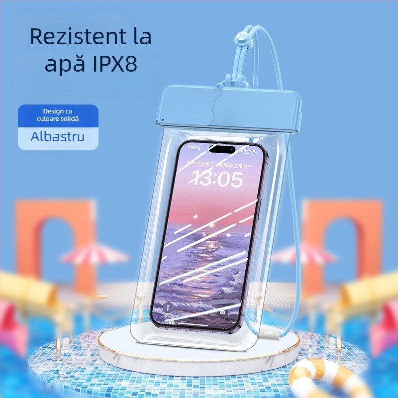 Sac impermeabil pentru telefon cu ecran tactil — ABS+TPU, capacitate 7.2, poliester, stil desen animat, logo tipărit