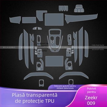 Protector de ecran pentru consola centrală, PET, universal, rezistent la temperaturi înalte și scăzute, Luxury Gift
