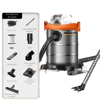 Aspirator cu HEPA, separator de praf și filtru din bumbac – 1400W, aspirație 20000Pa, 2 în 1 umed-uscat, 220V pentru uz casnic