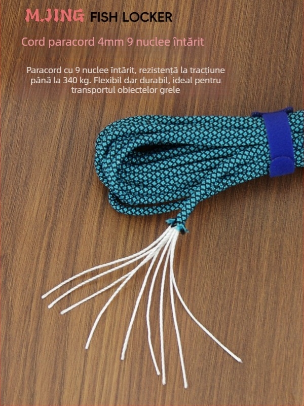 Funie împletită pentru pești vii, cu cataramă – întărită cu sârmă de oțel, accesorii DIY