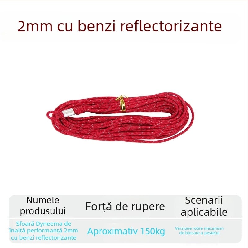 Funie împletită pentru pești vii, cu cataramă – întărită cu sârmă de oțel, accesorii DIY