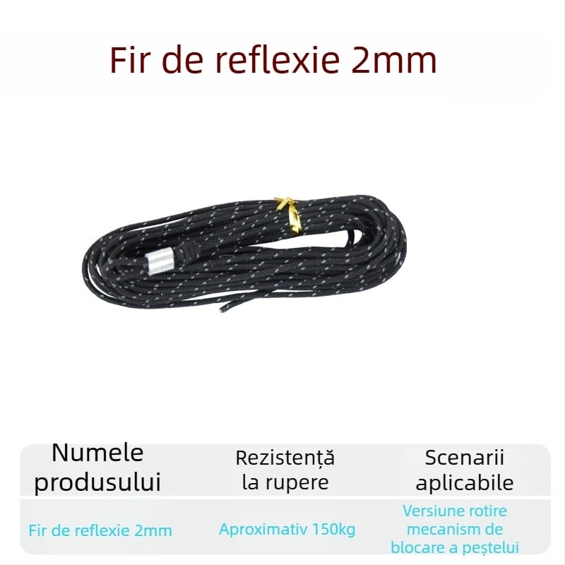 Funie împletită pentru pești vii, cu cataramă – întărită cu sârmă de oțel, accesorii DIY