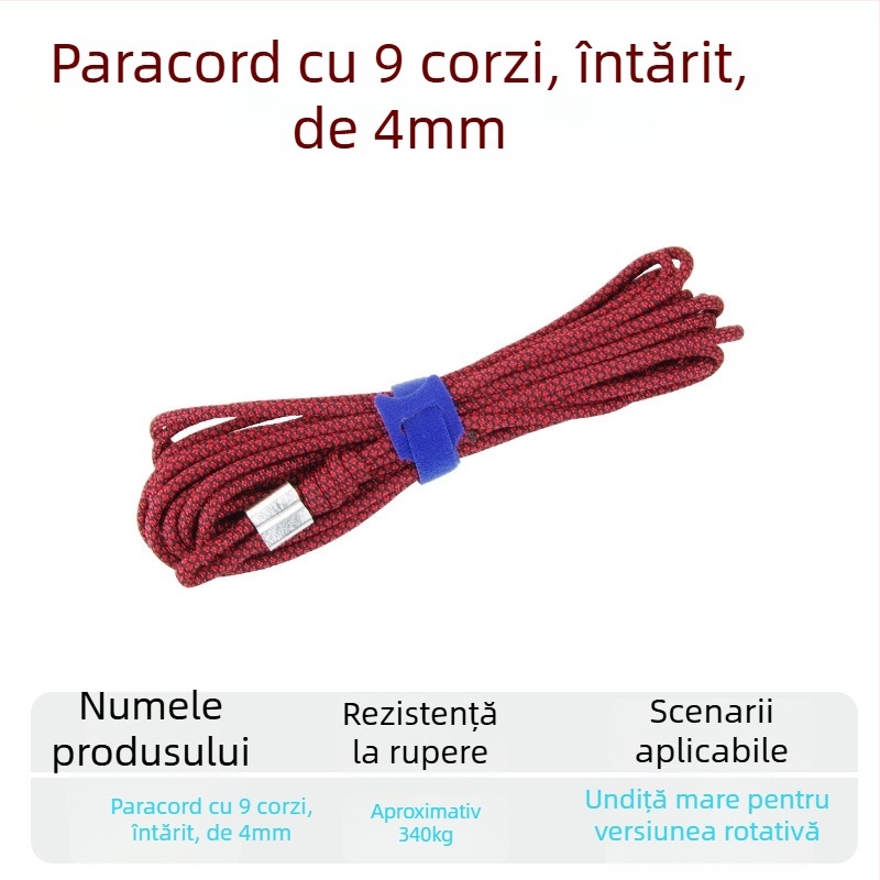 Funie împletită pentru pești vii, cu cataramă – întărită cu sârmă de oțel, accesorii DIY
