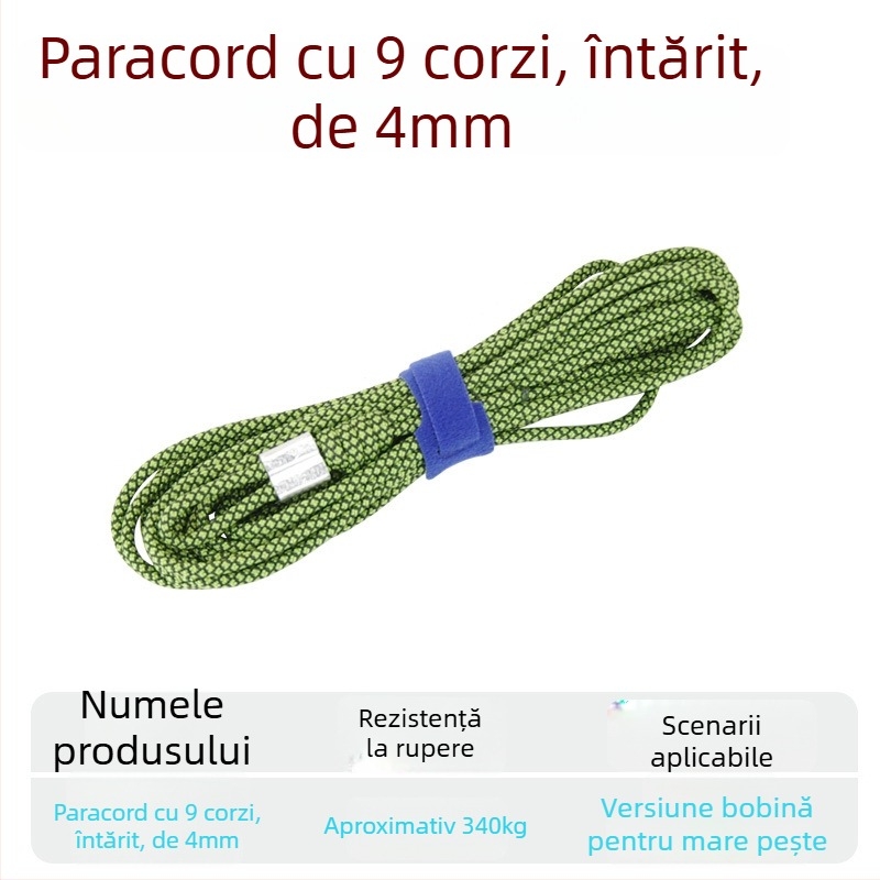 Funie împletită pentru pești vii, cu cataramă – întărită cu sârmă de oțel, accesorii DIY