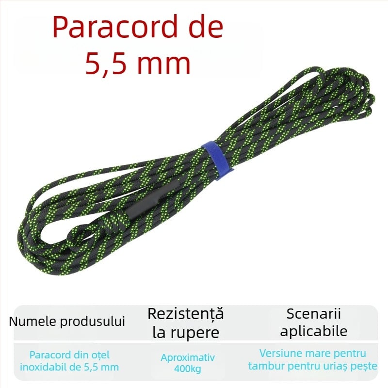 Funie împletită pentru pești vii, cu cataramă – întărită cu sârmă de oțel, accesorii DIY