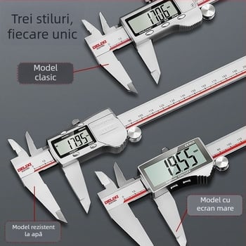 Caliper electronic Vernier cu afișaj digital – înaltă precizie, clasă industrială, pentru uz casnic