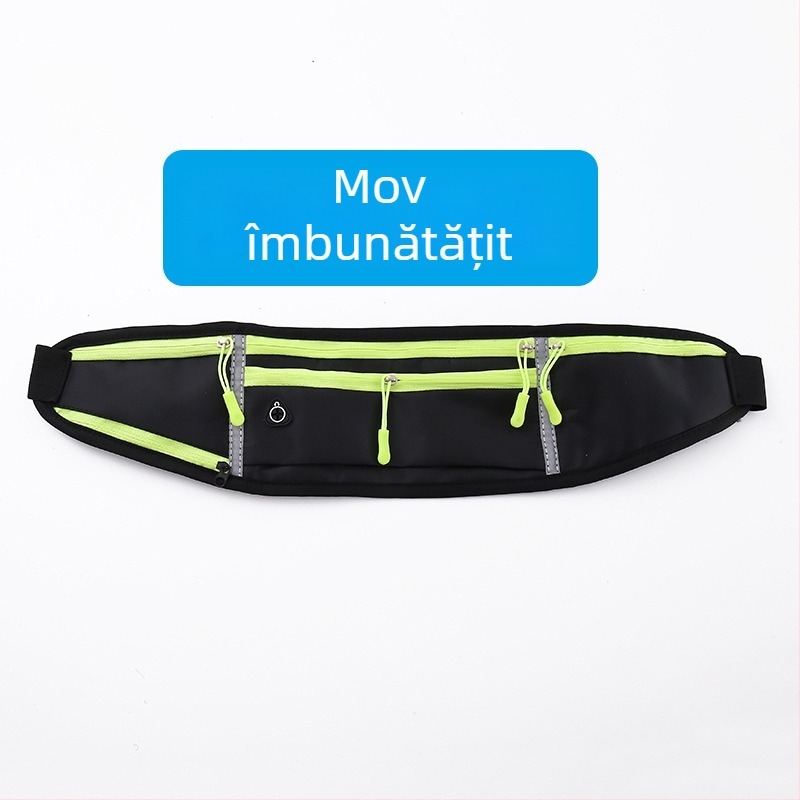 Geantă de talie pentru ciclism - nylon impermeabil unisex, husă sport, cu suport pentru sticlă de apă, ultra-ușoară, pentru activități în aer liber (Nylon; Impermeabil; Ultra-ușoară; Suport pentru sticlă de apă; Unisex)