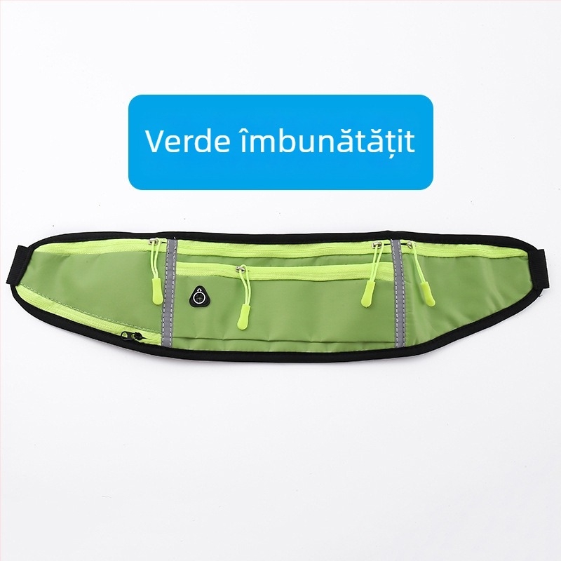 Geantă de talie pentru ciclism - nylon impermeabil unisex, husă sport, cu suport pentru sticlă de apă, ultra-ușoară, pentru activități în aer liber (Nylon; Impermeabil; Ultra-ușoară; Suport pentru sticlă de apă; Unisex)