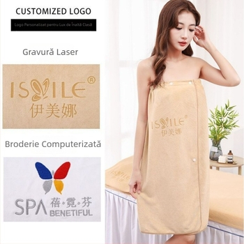 Set de prosoape pentru salon de înfrumusețare: prosoape pentru pernă, piept cu gaură, prosoape de pat și turbant; microfibră, 430 gsm, 80% microfibră + nylon; personalizare cu logo; margini cusute