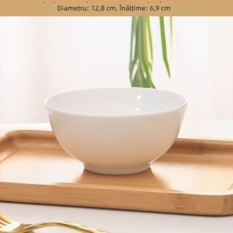 Set de boluri din porțelan cu os pentru hoteluri și restaurante — formă circulară, suprafață glazurată, personalizabil