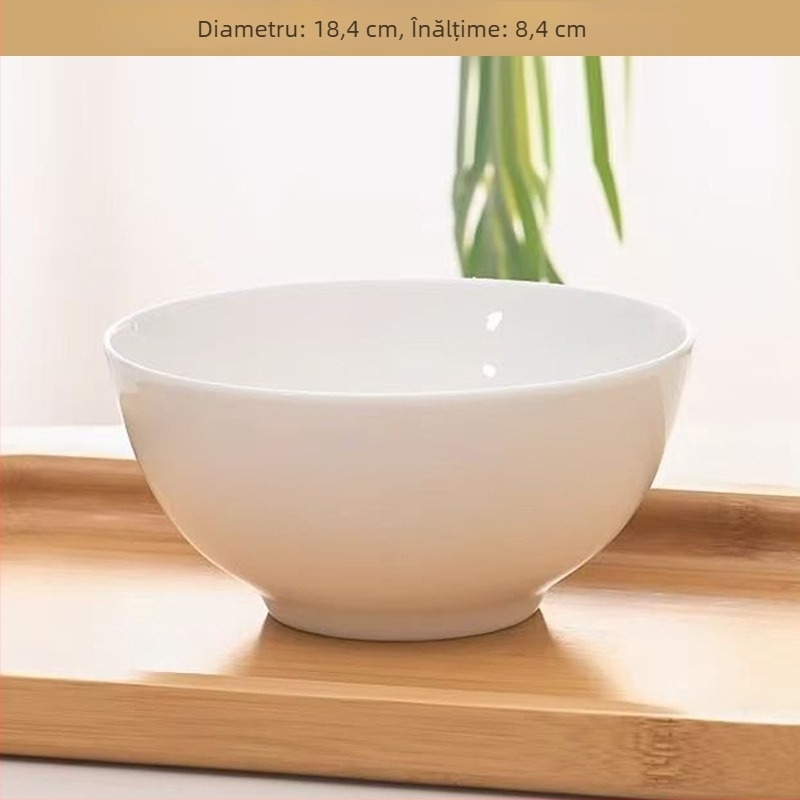 Set de boluri din porțelan cu os pentru hoteluri și restaurante — formă circulară, suprafață glazurată, personalizabil