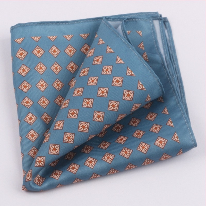 TAGERWILEN Batistă de buzunar pentru bărbați – stil vintage, imprimeu floral, poliester-satin, imprimată