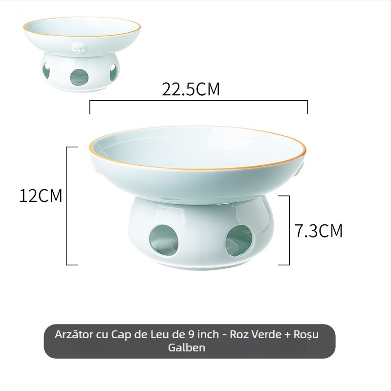 Placă de încălzire din aliaj de fier, încălzită cu lumânare, pentru wok uscat în stil Hunan