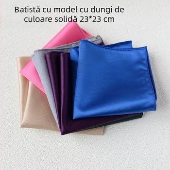 Batistă de buzunar - poliester mătase, stil lux lejer, țesătură Jacquard, model uni