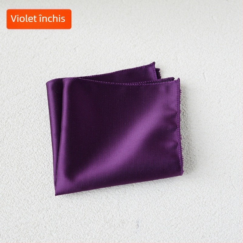 Batistă de buzunar - poliester mătase, stil lux lejer, țesătură Jacquard, model uni