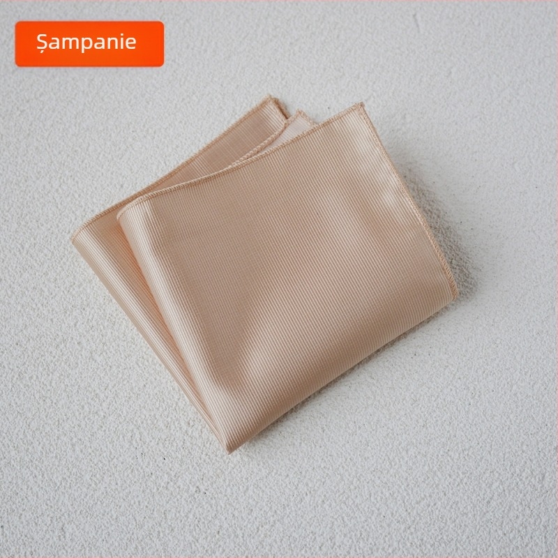 Batistă de buzunar - poliester mătase, stil lux lejer, țesătură Jacquard, model uni