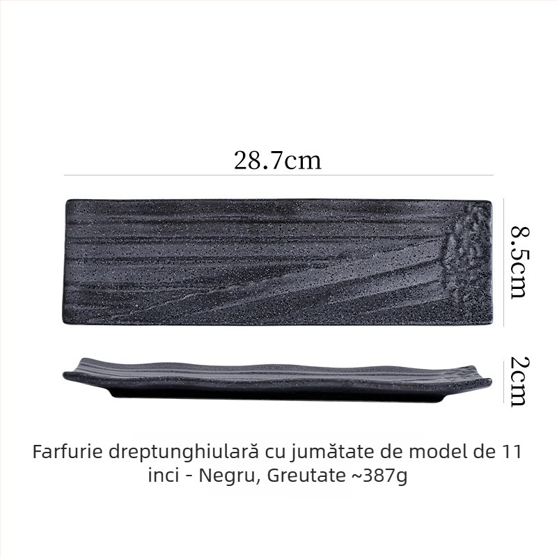 Farfurie din porțelan pentru sushi și sashimi (Material: porțelan; Stil: lux ușor și retro; Utilizare: echipament pentru restaurant)