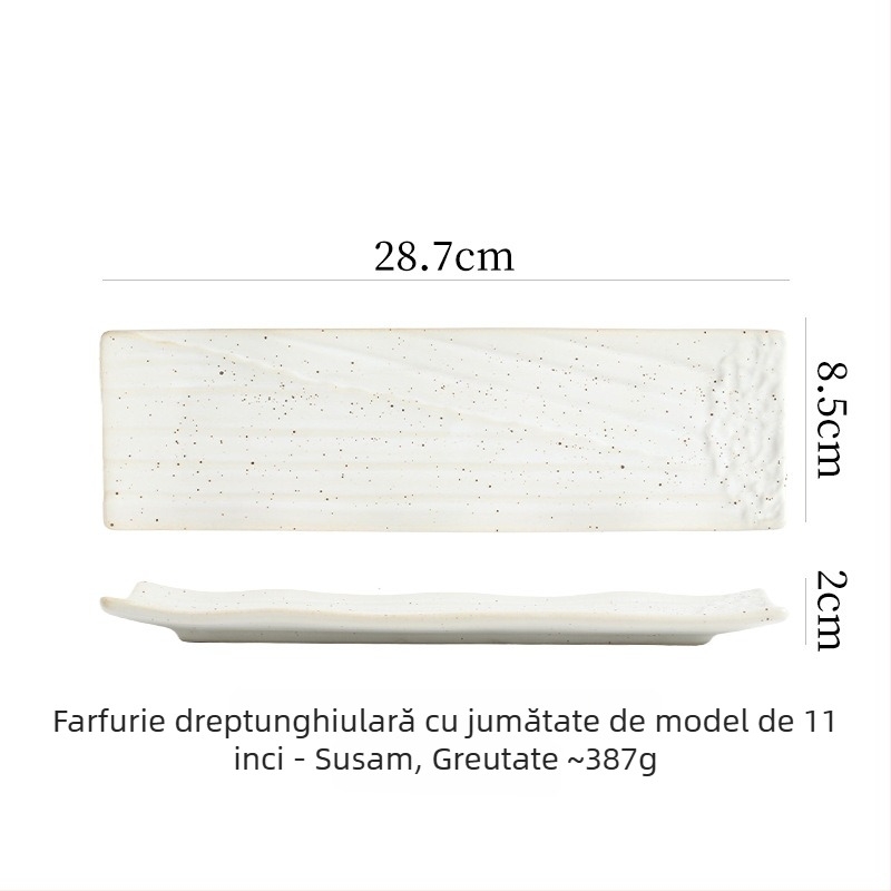 Farfurie din porțelan pentru sushi și sashimi (Material: porțelan; Stil: lux ușor și retro; Utilizare: echipament pentru restaurant)