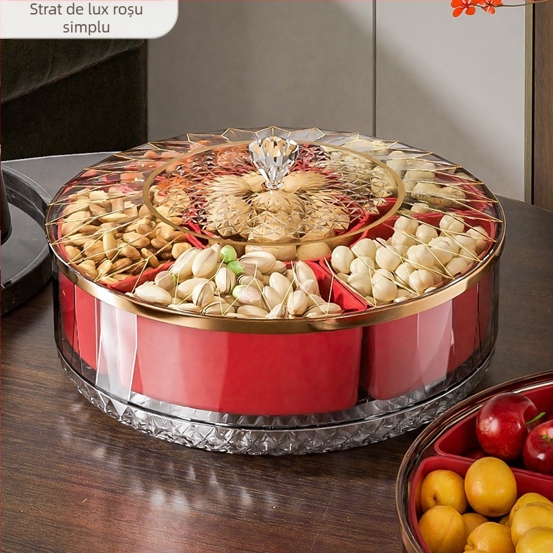 Farfurie de fructe, material ABS, stil modern simplu, model gravat, lansat în 2025.