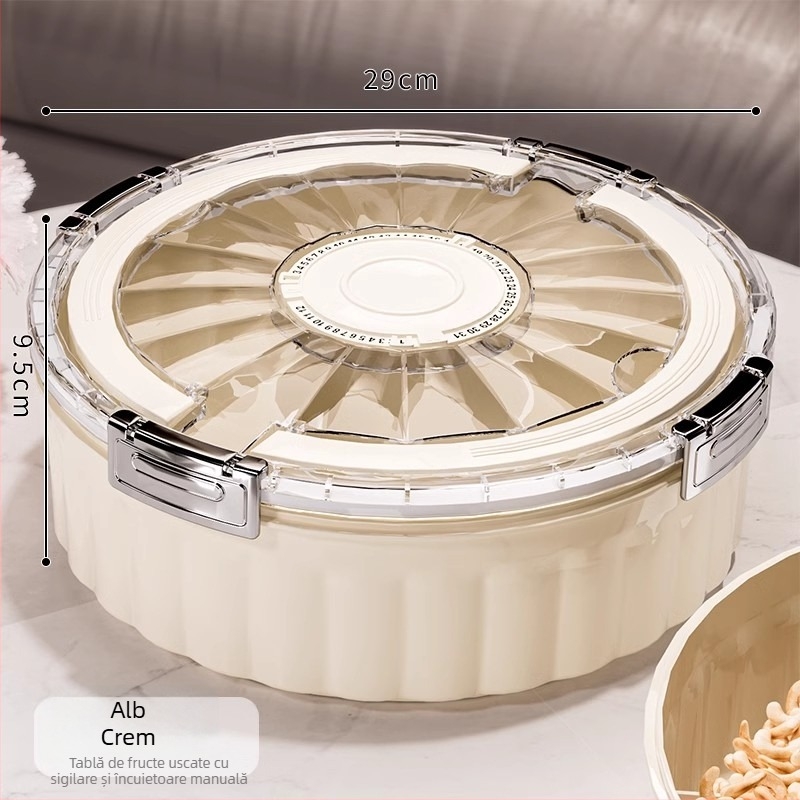 Farfurie de fructe, material ABS, stil modern simplu, model gravat, lansat în 2025.