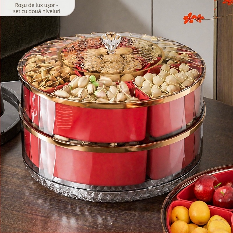 Farfurie de fructe, material ABS, stil modern simplu, model gravat, lansat în 2025.