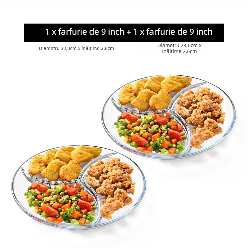 Tavă de fructe din sticlă, stil european simplu, platou de servire pentru fructe și gustări pentru sufragerie