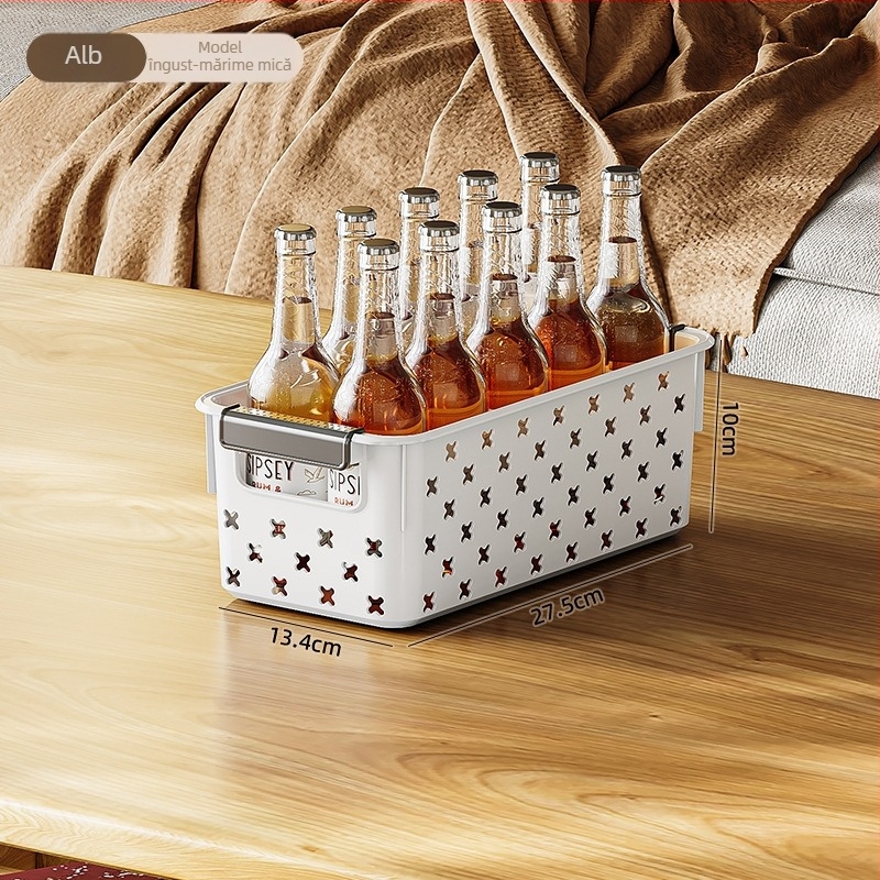 Chuanhang Coș de depozitare pentru birou 601 PP, 1 bucată, potrivit pentru papetărie, cosmetice și bijuterii, gustări