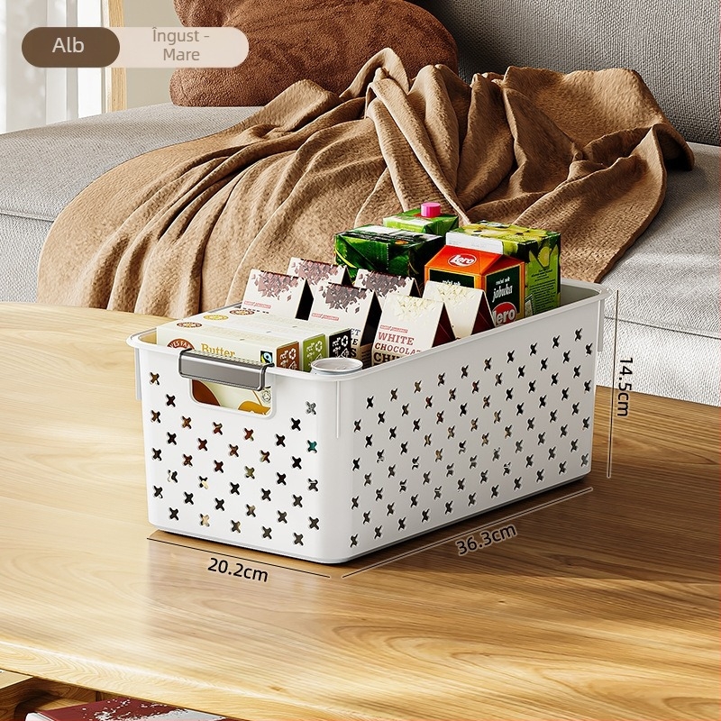 Chuanhang Coș de depozitare pentru birou 601 PP, 1 bucată, potrivit pentru papetărie, cosmetice și bijuterii, gustări