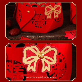 Set decorativ pentru casa nouă — din material textil, ambalare în pungă PP, Rabbit Walker, gata de cadou