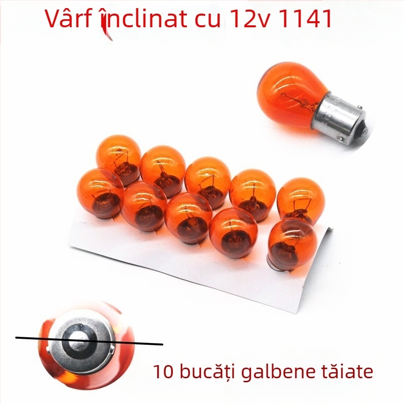 Lampă de frână auto și semnalizare – bec cu filament dublu și filament simplu, 12–24V, potrivire universală