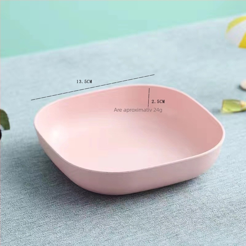 Farfurie din plastic pentru gustări, formă neregulată, model solid, stil modern minimalist; potrivită pentru mâncare, cafea, ceai